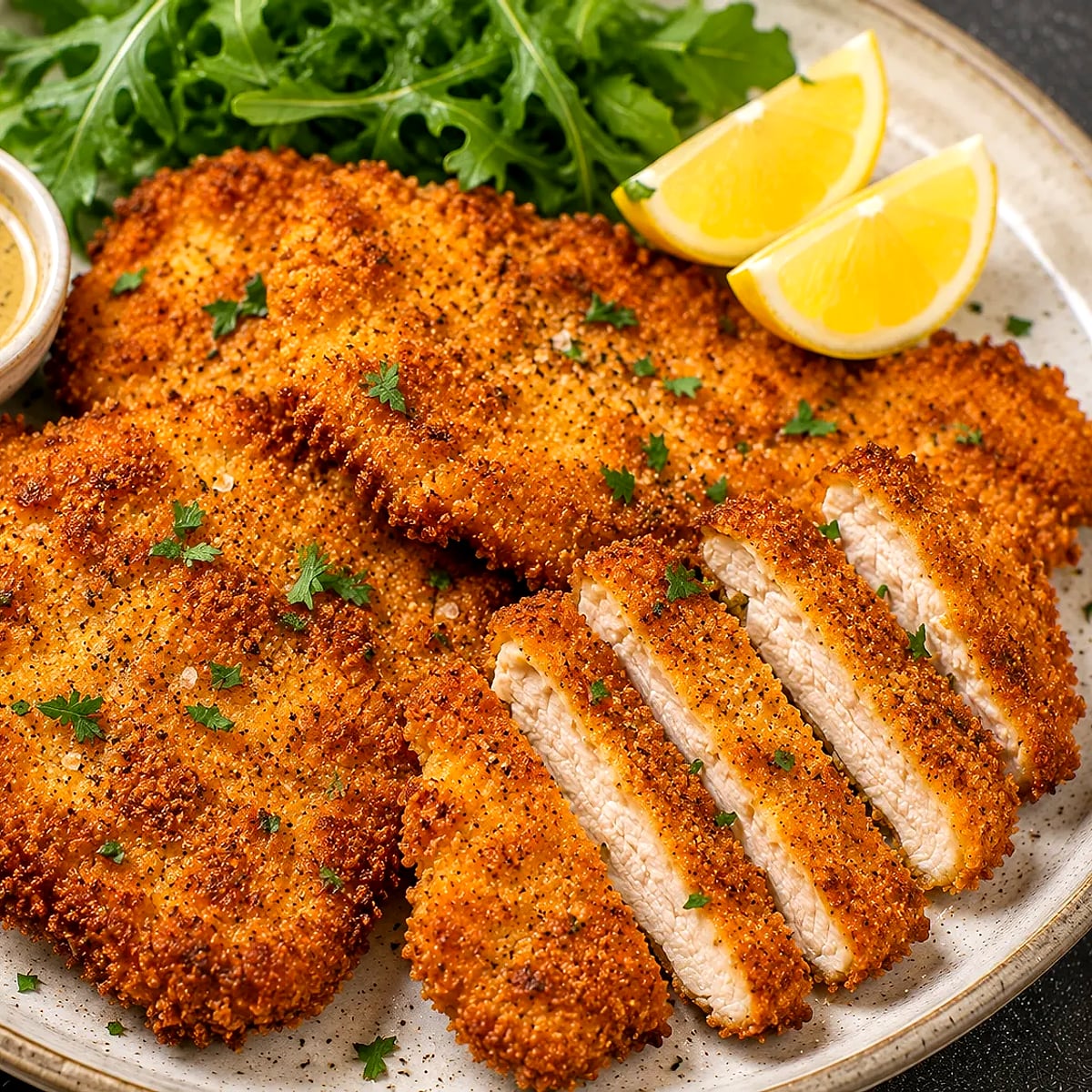 Air Fryer Chicken Schnitzel