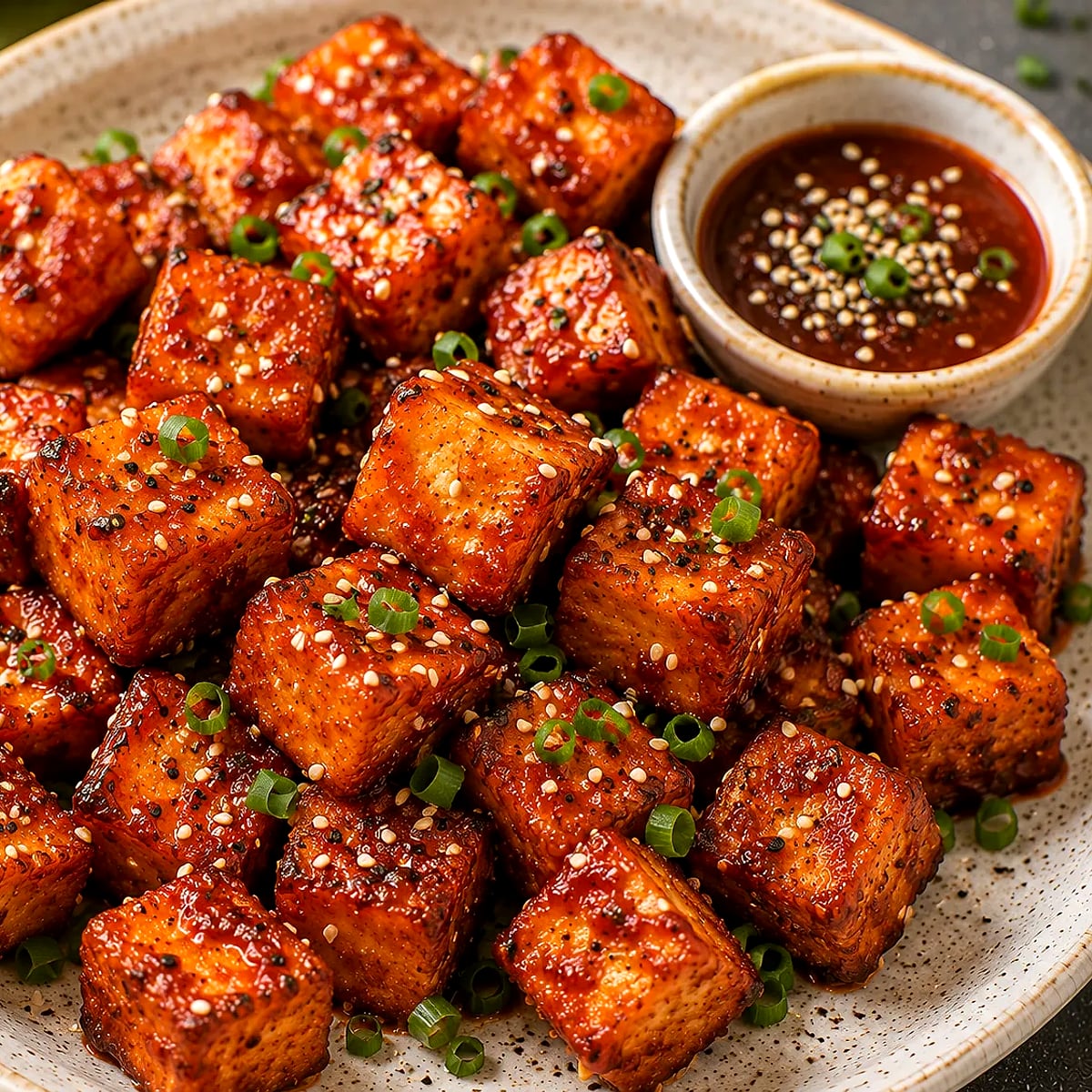 Air Fryer Gochujang Tofu Bites