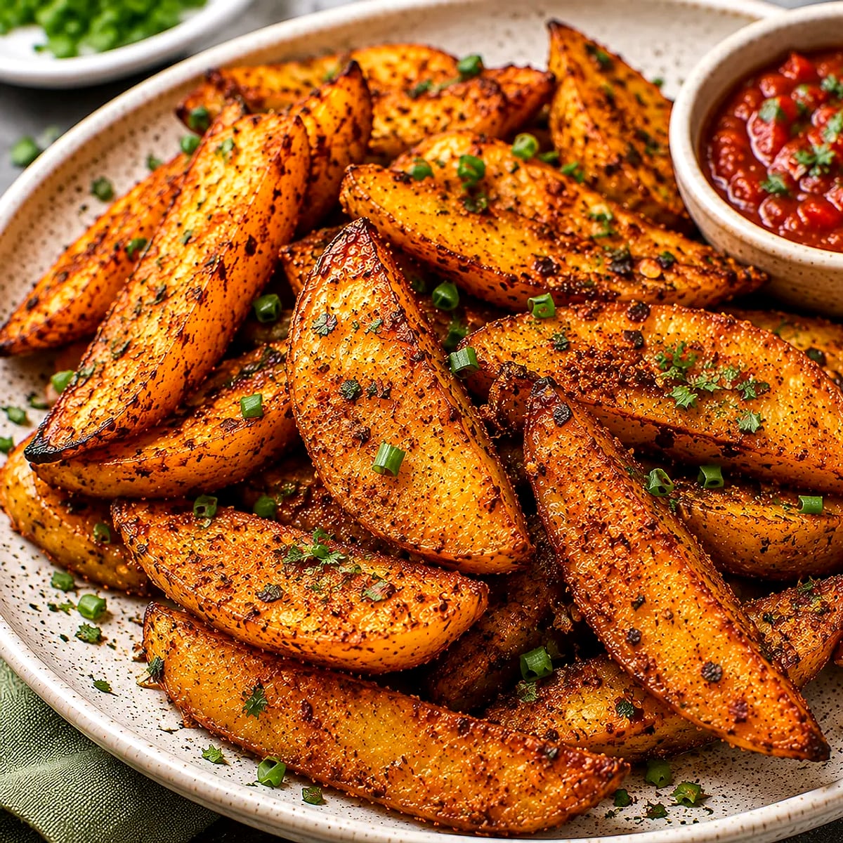 Air Fryer Greek Lemon Potatoes (Vegan, Gluten-Free)