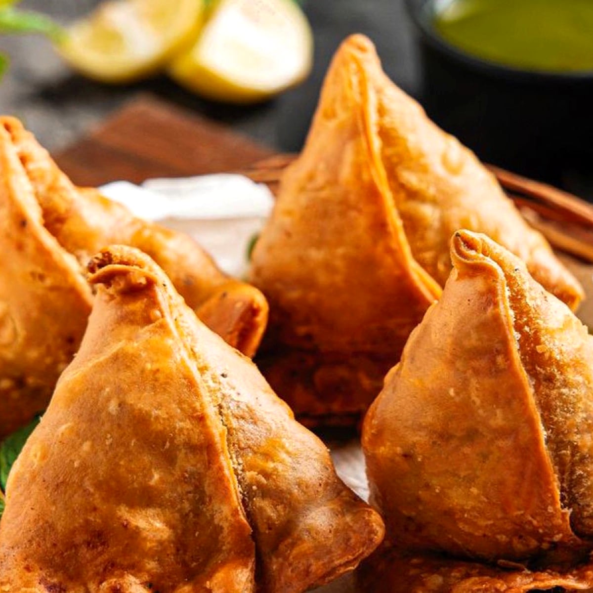 Air Fryer Vegetable Samosas (Vegan)